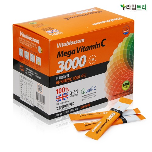 비타블로썸 메가비타민C 3000mg 120포 영국산비타민