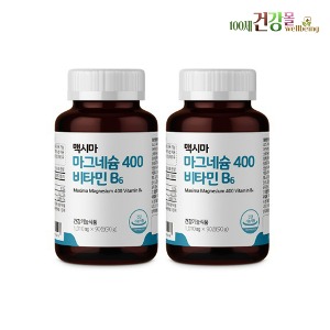 산화 마그네슘 400 위드 비타민B6 90캡x2 미네랄보충